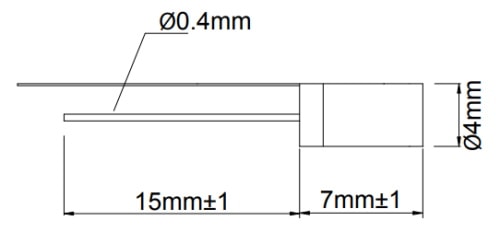 Tilt Ball Switch Sensor - AT407 Dimensions