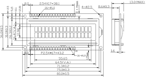 PPADA398-RGB-Dispay-LCD-16x2-Dimensions