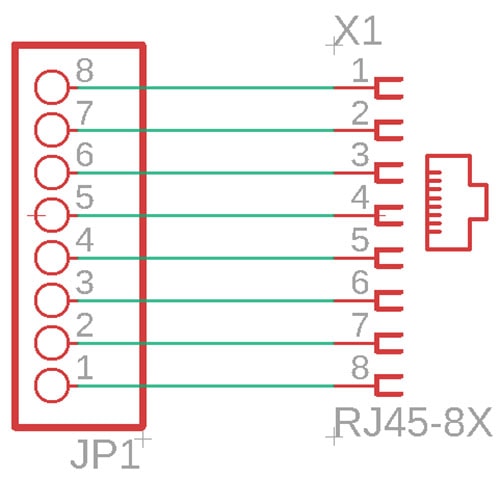RJ45 Breakout Board Schematic