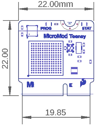 PPDEV-16402_MicroMod_Teensy_Dimensions