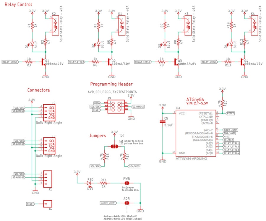Solid State Relay Kit Schematic