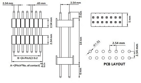 Connector Dimensions Drawing