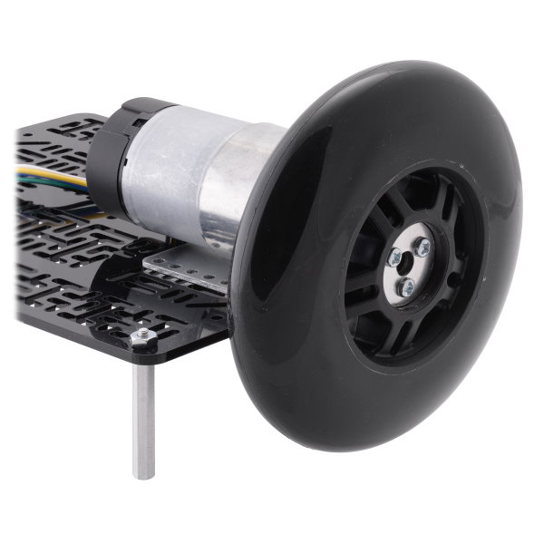 70mm scooter/skate wheels with gearmotor and shaft adapter