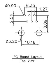 Proto-PIC Recommended Land Pattern for PRT-00132