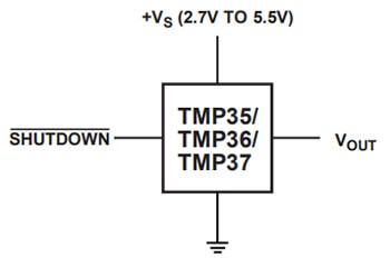 TMP36 Temperature Sensor Schematic Symbol