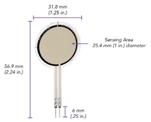 Flexiforce Pressure Sensor (FSR) - 25lbs (1