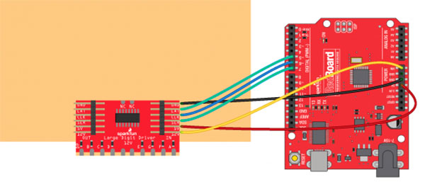 Large Digit Driver Connecting Arduino